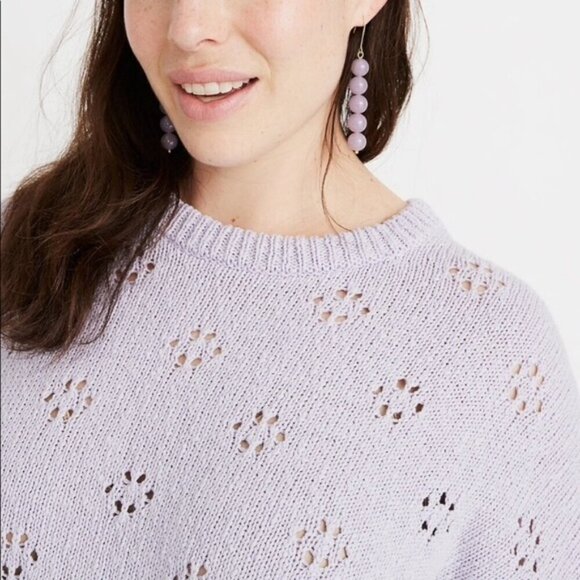 Madewell Pointelle Knit Pullover Sweater 2X NWT - Picture 3 of 9